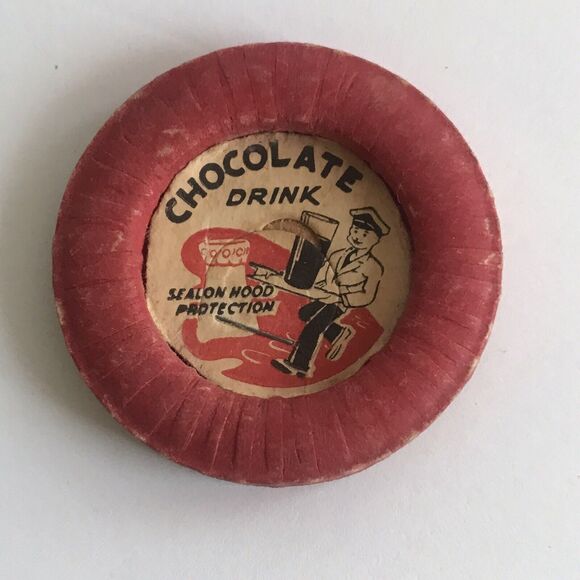 Vintage Wax Milk Bottle Cap Chocolate Drink Sealon Hood Protection Milkman - Picture 1 of 3